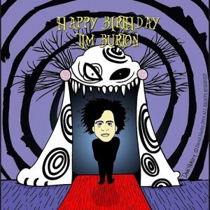 My final artwork on Tim Burton's birthday.