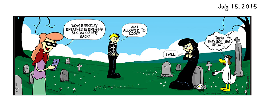 Suzanne has a Dandelion Patch too: My little tribute to Bloom County and Berkeley Breathed (07152015)